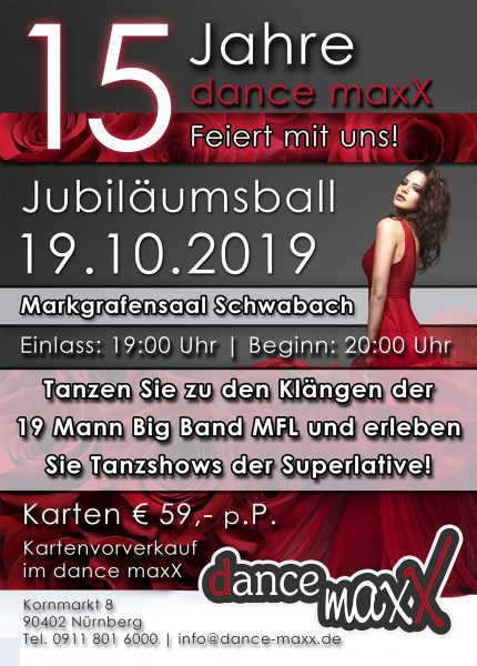Tanzstudio dance maxX Nürnberg Jubiläumsball 2019