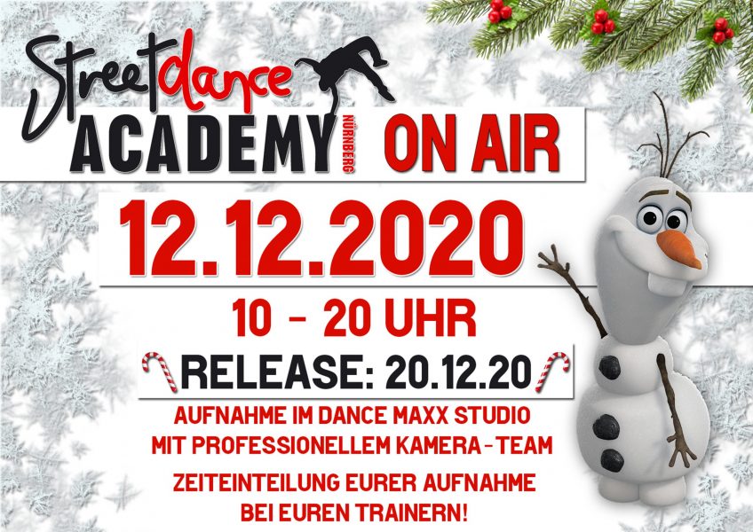 Streetdance Academy Nürnberg - Flyer 12.12.2020